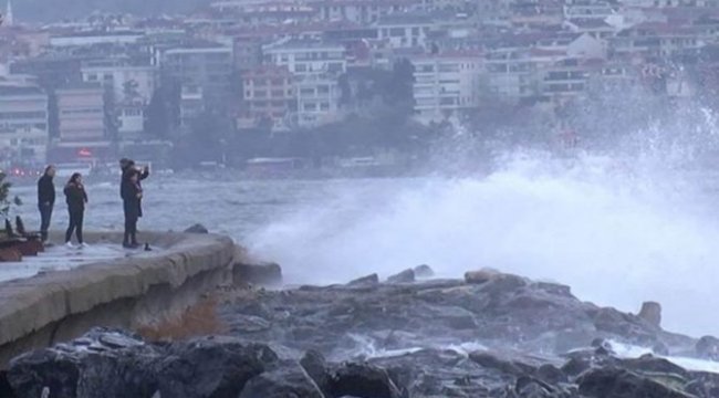 Meteoroloji uyardı: Kuvvetli lodosa dikkat