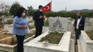 CHP Lİ EVREN TEZCAN ŞEHİT AİLELERİNİ ZİYARET ETTİ