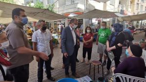 GİRGİN, VE TEZCAN ORTACA PAZARINI GEZİP HALKIN DERTLERİNİ DİNLEDİLER 