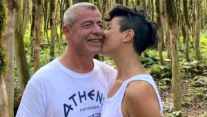 Levent Yüksel kendisinden 17 yaş küçük eşi Özlem Öztürk ile aşk pozlarını paylaştı