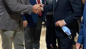 CHP Lİ EVREN TEZCAN GENEL BAŞKANINI ALANDA KARŞILADI 