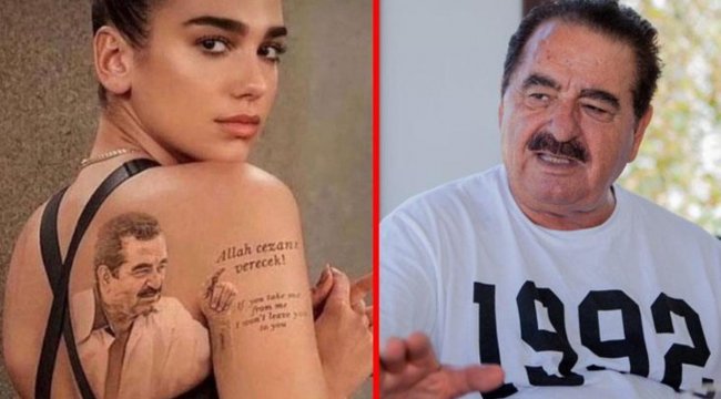 Dua Lipa'ya yapılan photoshoplu dövmeyi gerçek zanneden İbrahim Tatlıses, paylaşımıyla olay oldu
