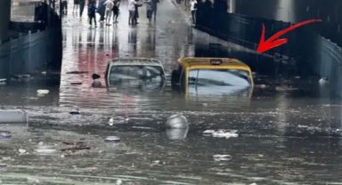 İstanbul'da beklenen sağanak ve dolu yağışı başladı! Feci görüntüler geliyor